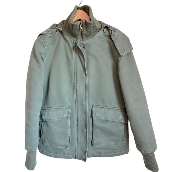 Lucky Brand army green bomber jacket Size Large - Picture 1 of 10
